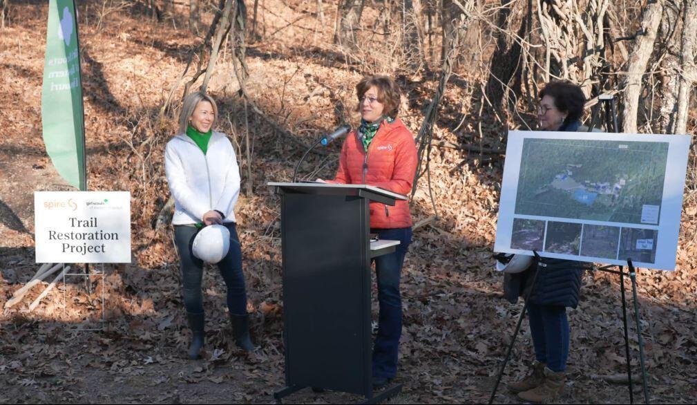Girl Scout Trail Project Ceremony