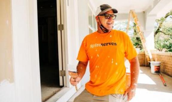 Spire employee volunteering