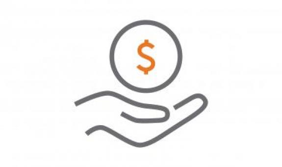 Image of coin and hand drawing
