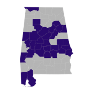 Map of Alabama